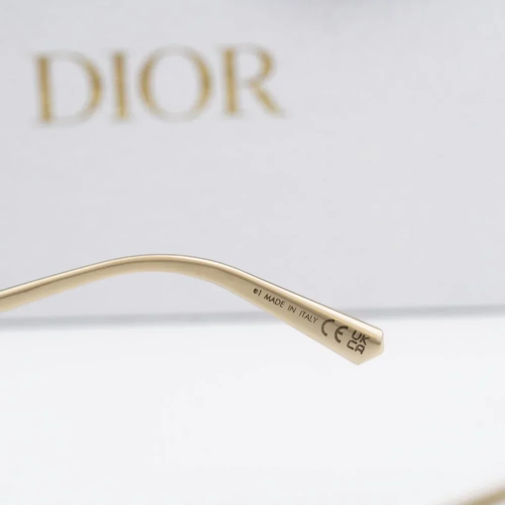Dior FILDIOR S1U B0B0 Square Sunglasses - Gold\ Blue - Picture 9 of 10